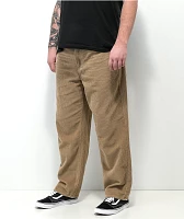 Empyre Khaki Corduroy Loose Fit Skate Pants