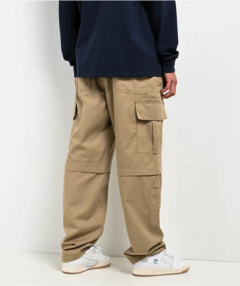 Empyre Khaki Zip Off Cargo Skate Pants