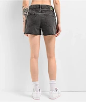 Empyre Kick Back Loose Fit Black Cutoff Shorts