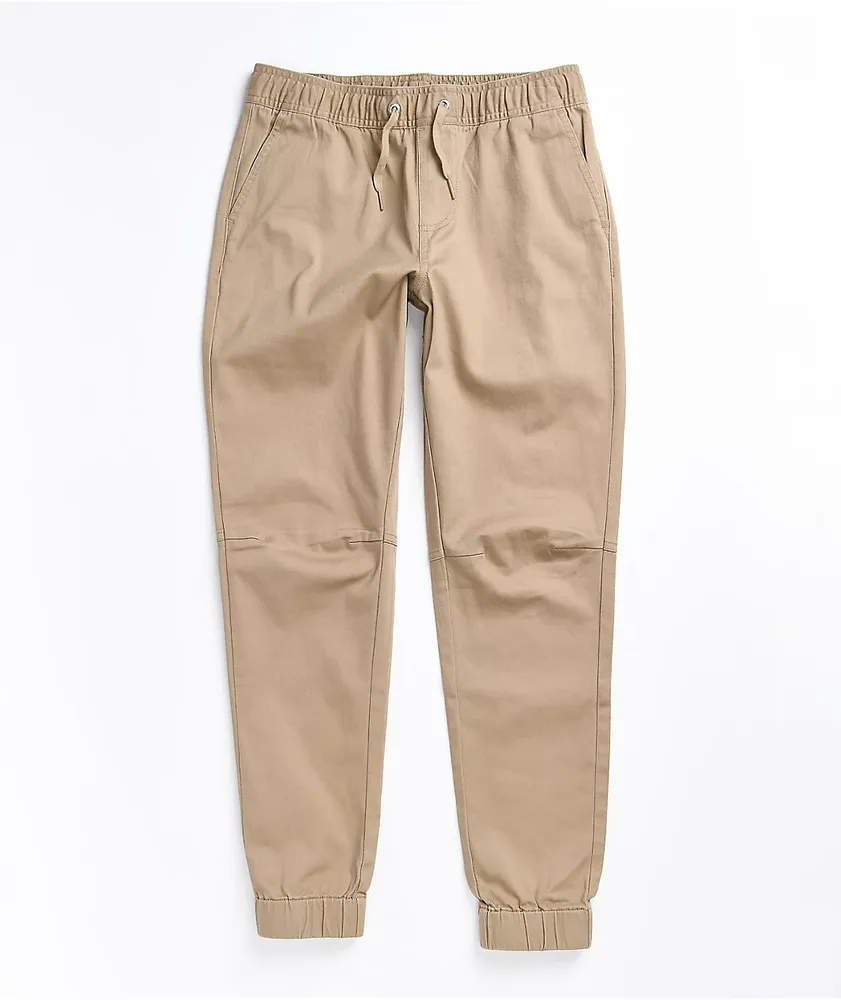 Empyre Kids' Creager Khaki Elastic Waist Jogger Pants