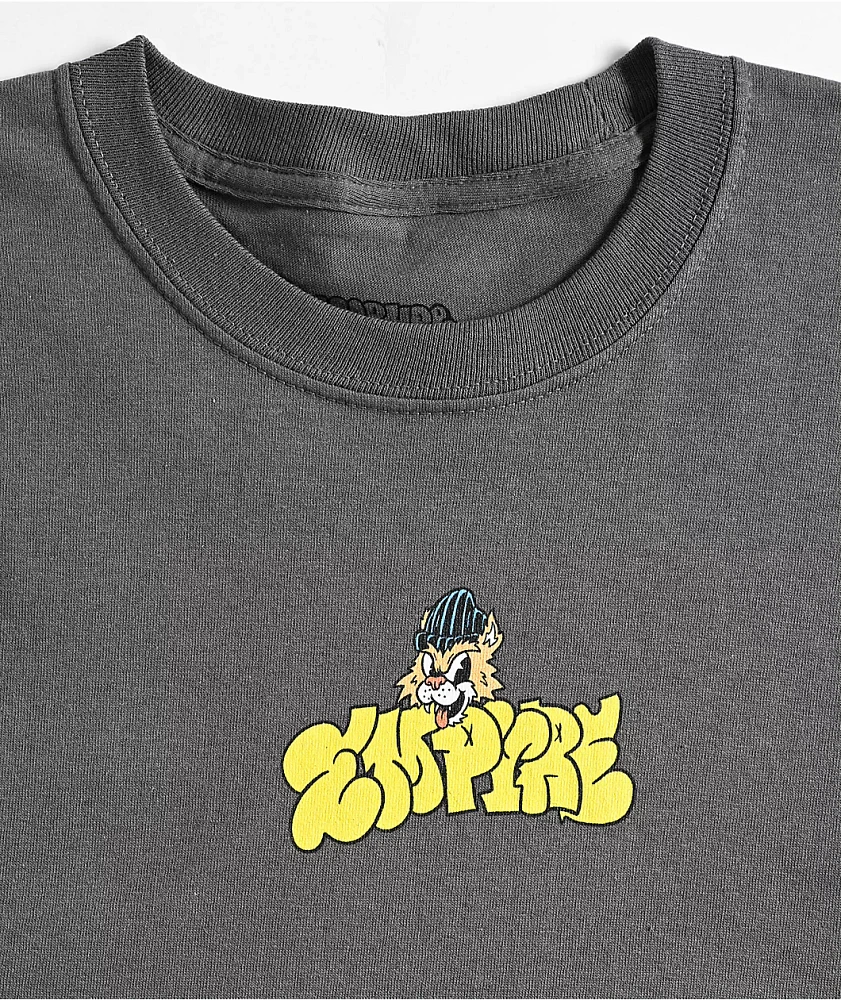 Empyre Kids Graffiti Cat Grey T-Shirt