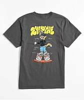 Empyre Kids Graffiti Cat Grey T-Shirt