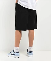 Empyre Kids Loose Fit Black Corduroy Skate Shorts