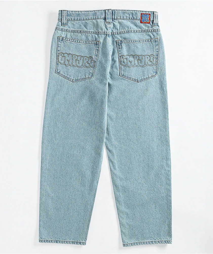 Empyre Kids Loose Fit Colby Light Blue Denim Skate Jeans