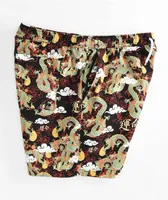 Empyre Kids Ollie Dragon Black Board Shorts