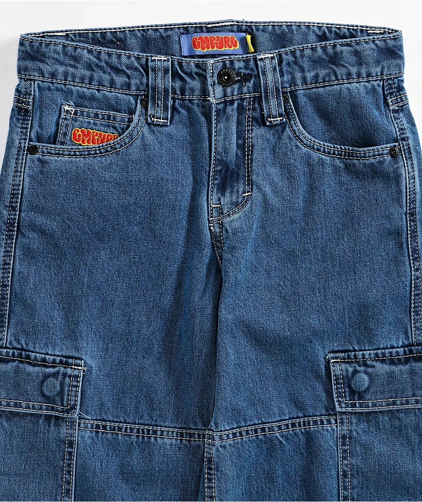 Empyre Kids Skate Blue Cargo Denim Jeans