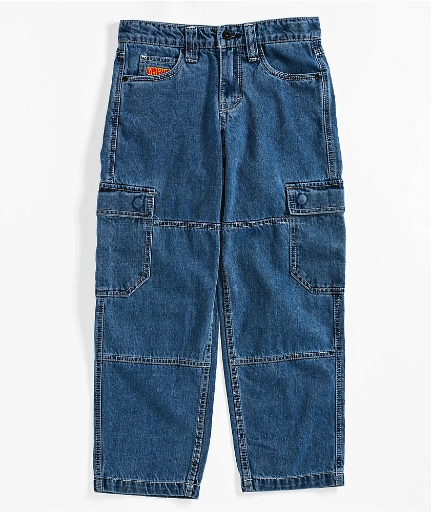 Empyre Kids Skate Blue Cargo Denim Jeans