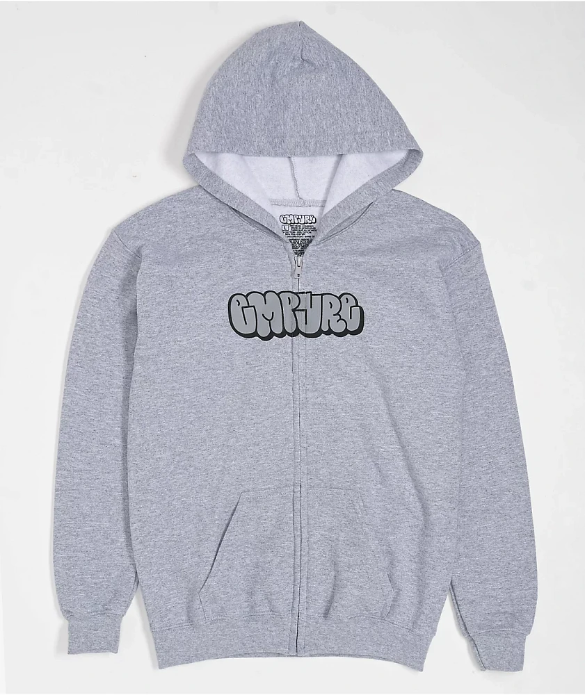 Empyre Kids Yolked Grey Zip Hoodie