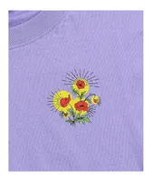 Empyre Kipsy Flower Purple Crop T-Shirt