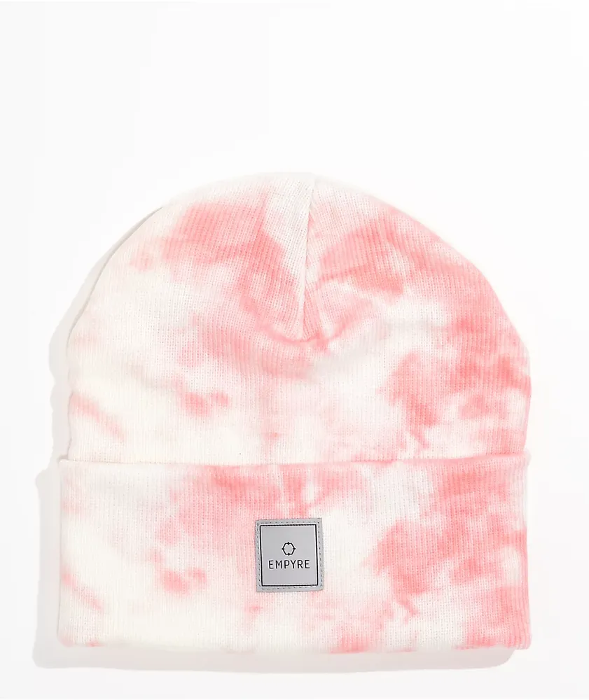 Empyre Klee Pink Marble Tie Dye Beanie