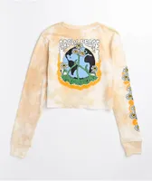 Empyre Kode Grow Peace Tie Dye Long Sleeve Crop T-Shirt