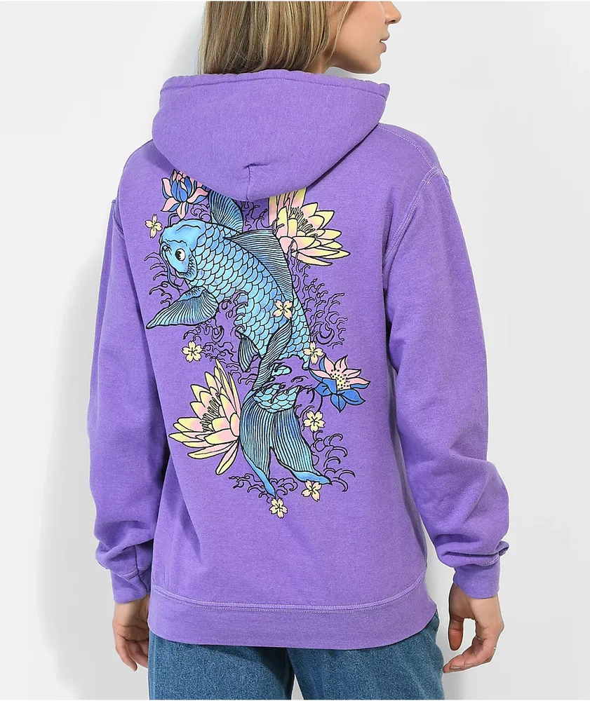 Empyre Fredia Koi Fish Natural Hoodie