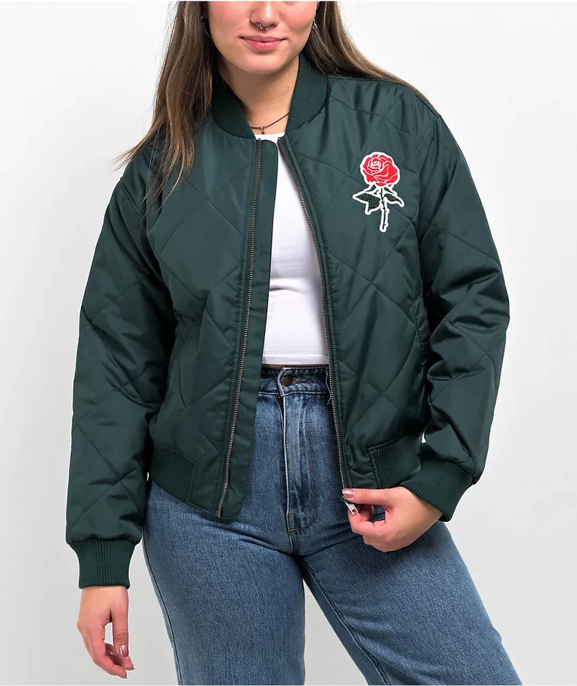 Empyre Laila Ponderosa Green Bomber Jacket