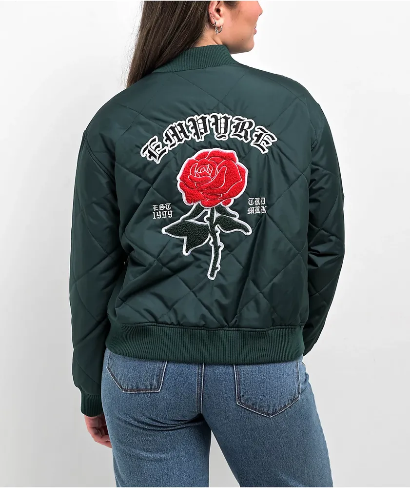 Empyre Laila Ponderosa Green Bomber Jacket