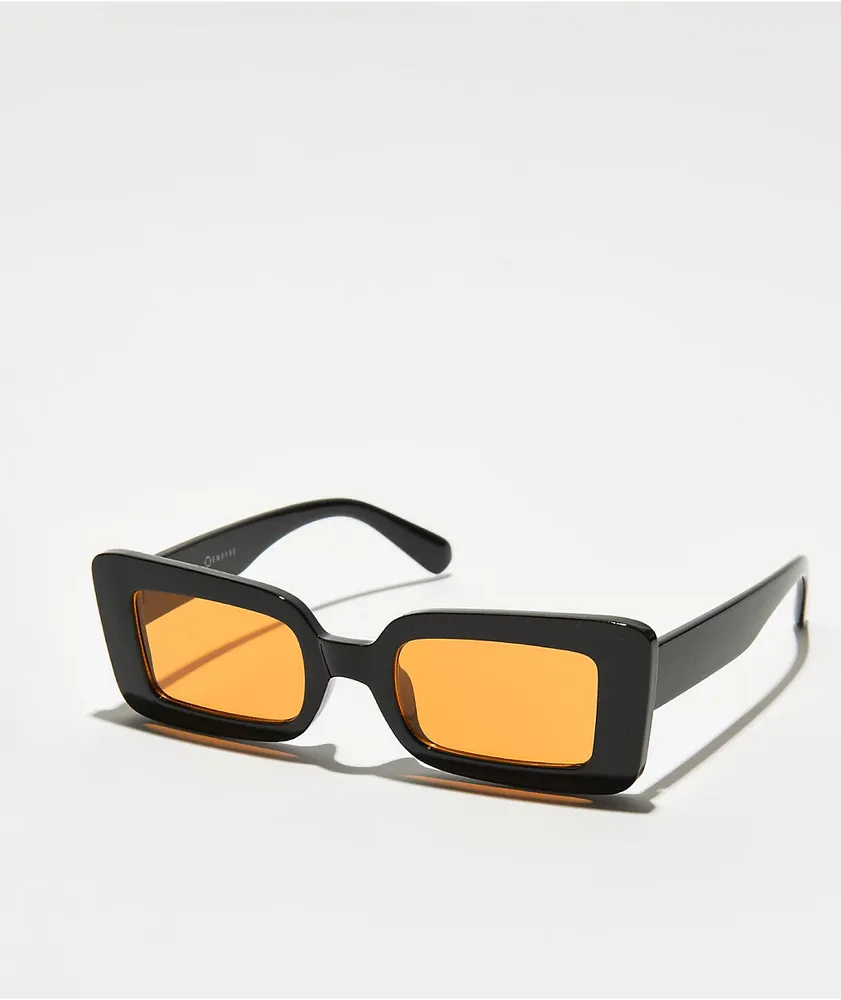 Empyre Lana Black Oversized Square Sunglasses