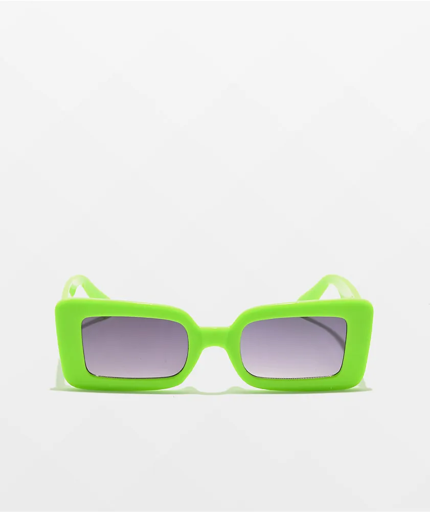 Empyre Lana Green Oversized Square Sunglasses