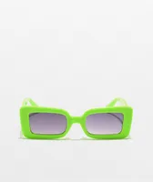 Empyre Lana Green Oversized Square Sunglasses