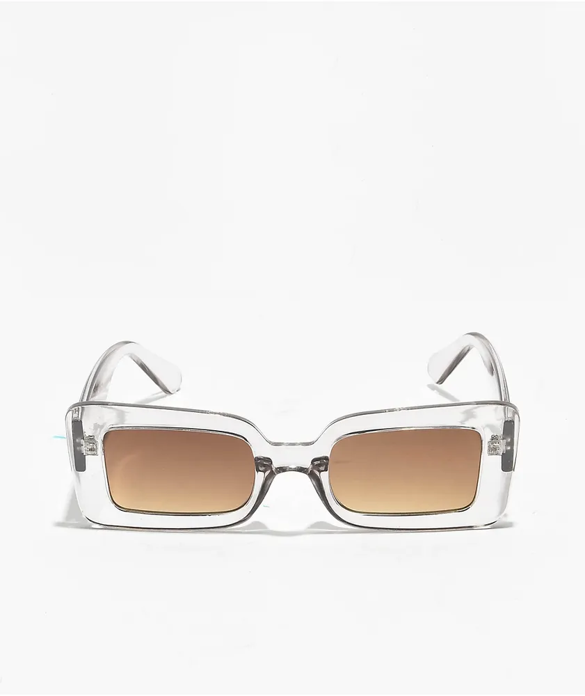 Empyre Lana Silver Rectangle Sunglasses