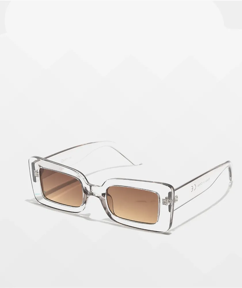 Empyre Lana Silver Rectangle Sunglasses