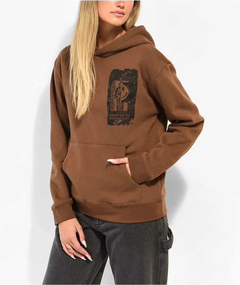 Empyre Laroso Skull And Bones Brown Hoodie