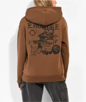 Empyre Laroso Skull And Bones Brown Hoodie