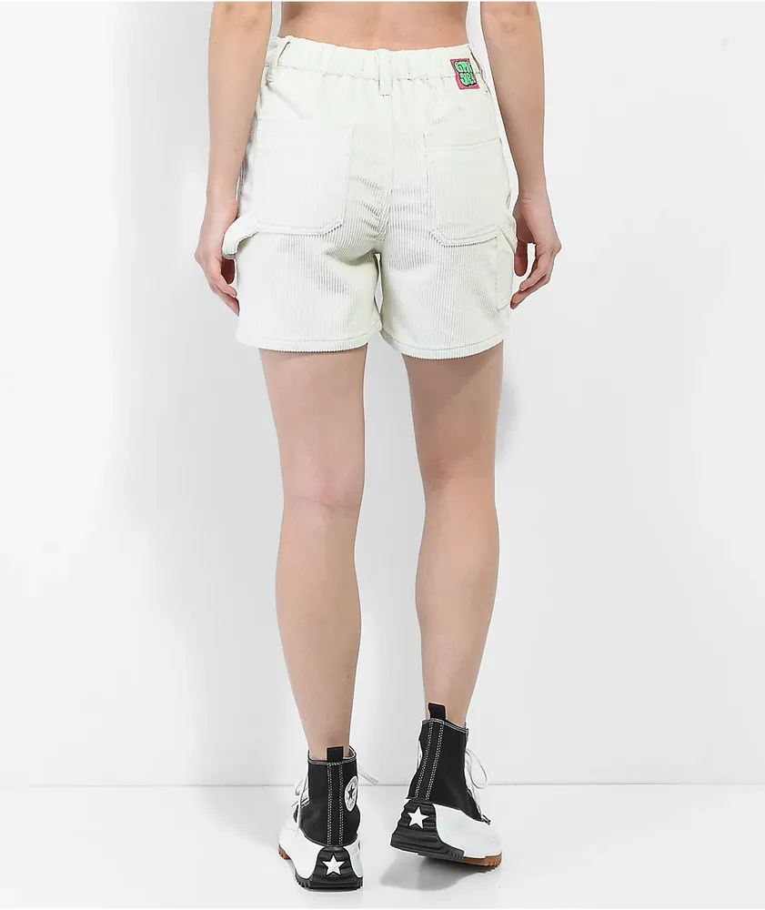 Empyre Laurel Cream Corduroy Carpenter Skate Shorts