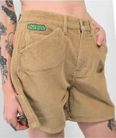 Empyre Laurel Khaki Corduroy Carpenter Shorts