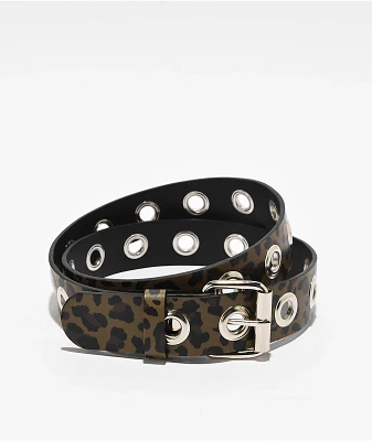 Empyre Leopard Grommet Belt