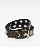 Empyre Leopard Grommet Belt