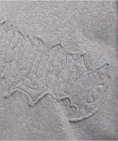 Empyre Lia Off Shoulder Applique Grey Crewneck Sweatshirt