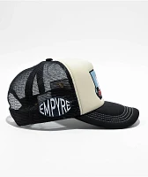 Empyre Lifted Black & Cream Trucker Hat