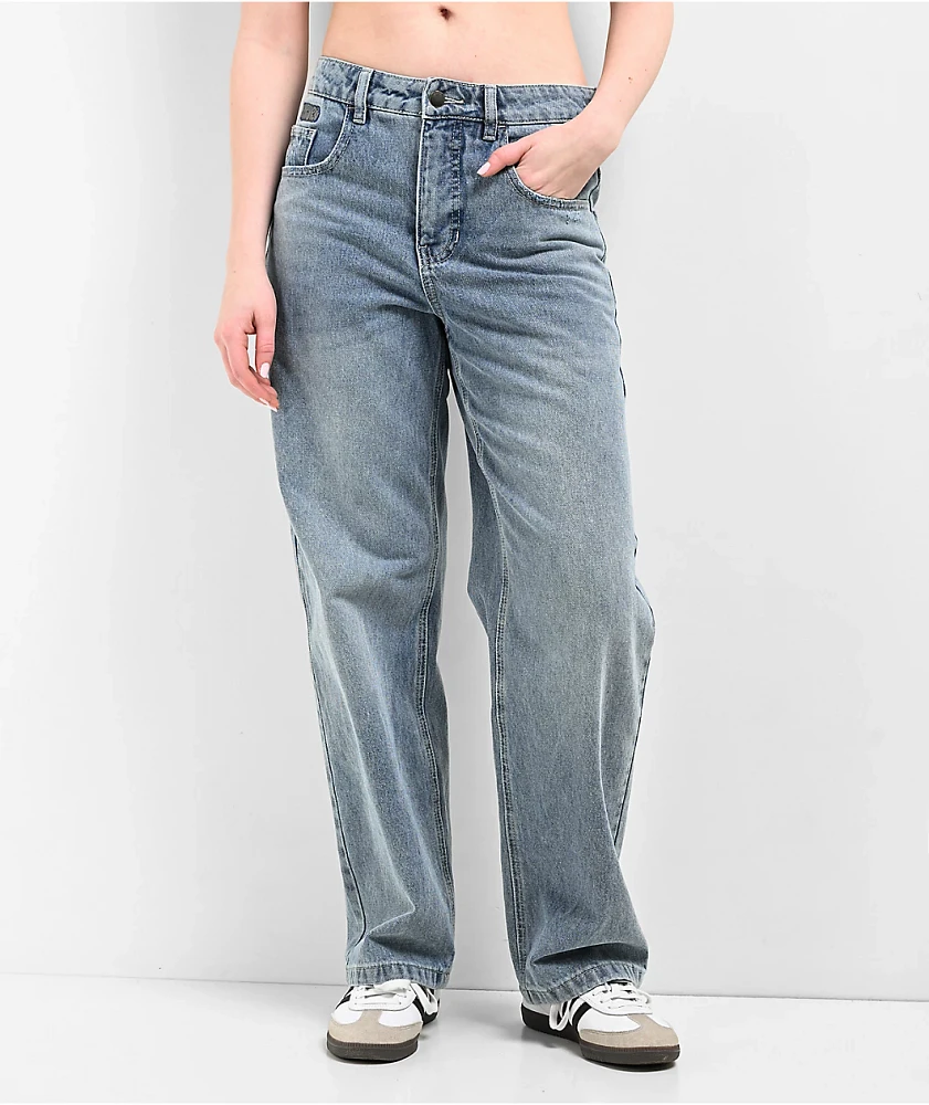 Empyre Loiter Slouchy Parkwa Straight Leg Jeans