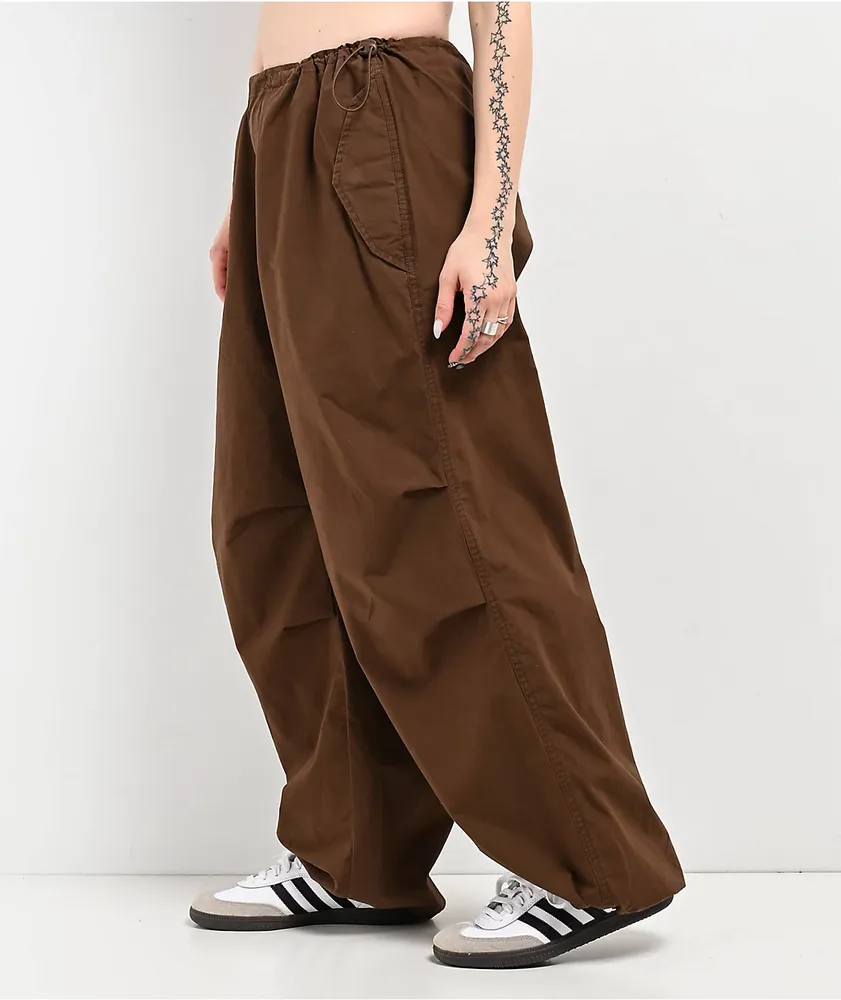 Empyre Lola Brown Parachute Pants