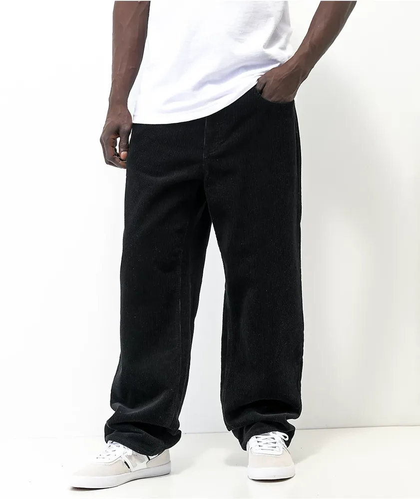 Empyre Loose Fit Black Corduroy Skate Pants