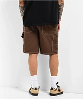 Empyre Loose Fit Double Knee Brown Shorts