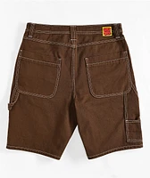 Empyre Loose Fit Double Knee Brown Shorts