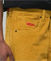 Empyre Loose Fit Golden Yellow Corduroy Skate Pants