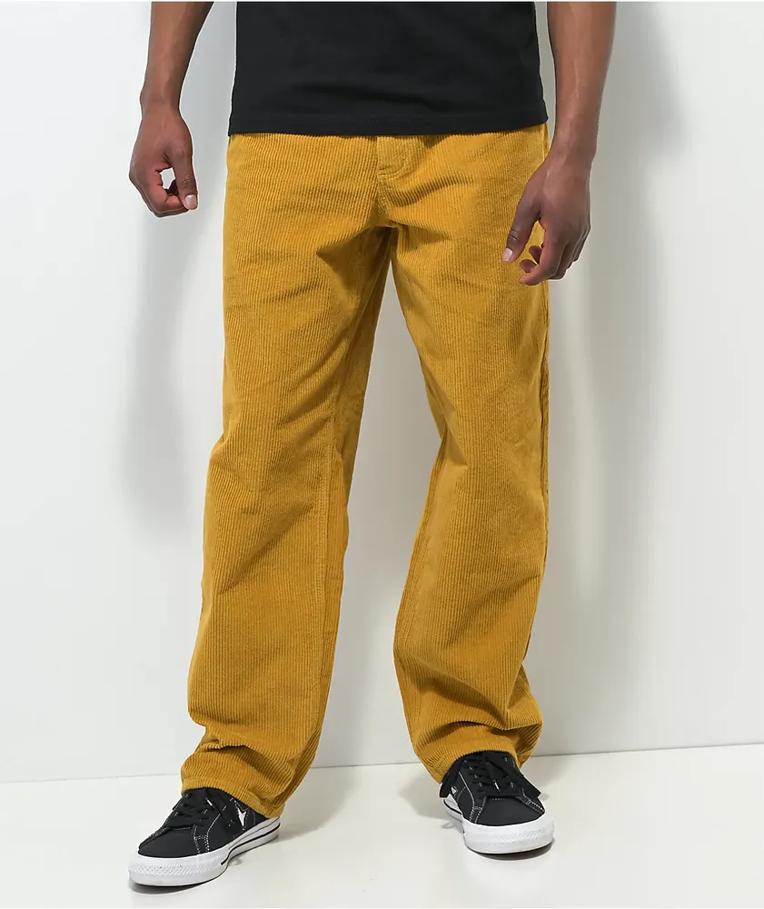 Corduroy Carpenter Pants - Gold  Yellow denim, Carpenter pants
