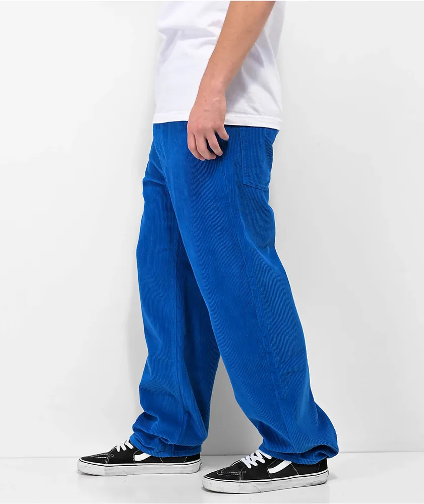 Empyre Loose Fit Royal Blue Corduroy Skate Pants