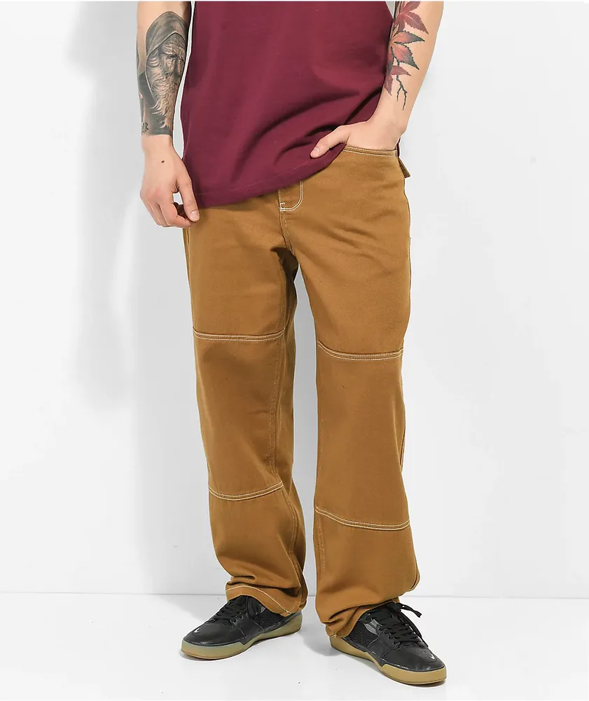 VANS - GROUND WORK HIGH RISE CARPENTER PANT (TOBACCO BROWN) - Boutique  ROOKERY skateshop