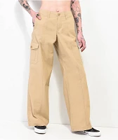 Empyre Maisie Incense Brown Low Rise Cargo Pants