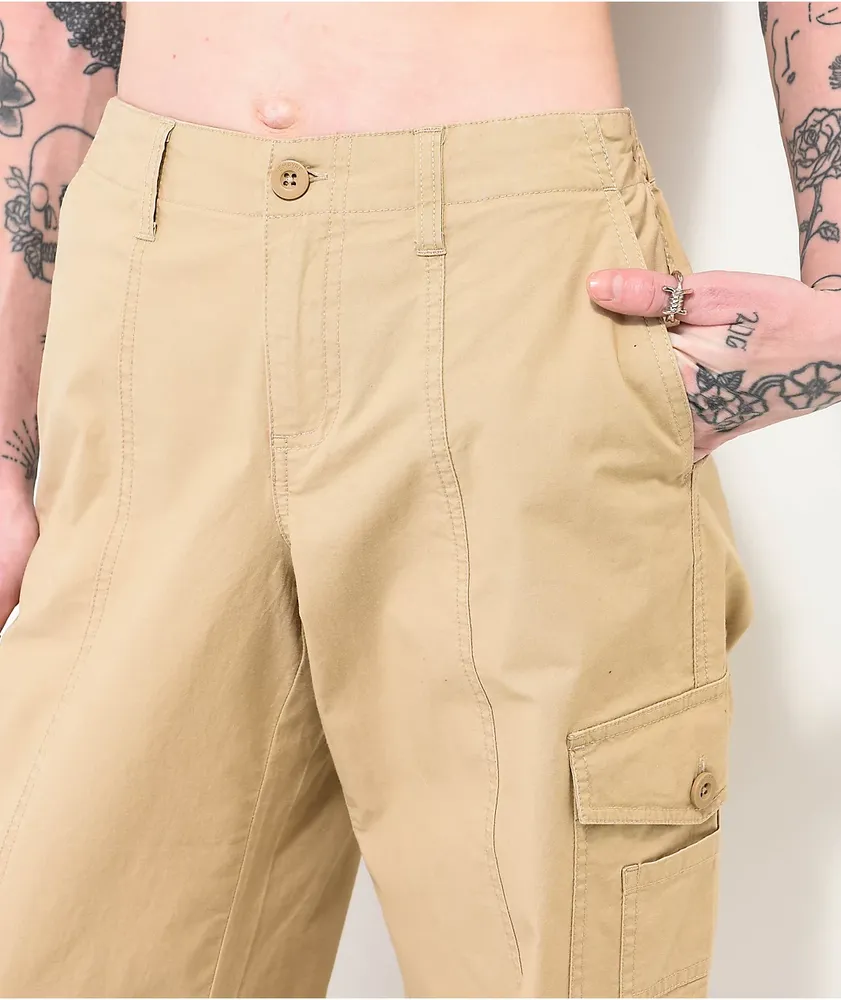 Empyre Maisie Low Rise Brown Cargo Pants