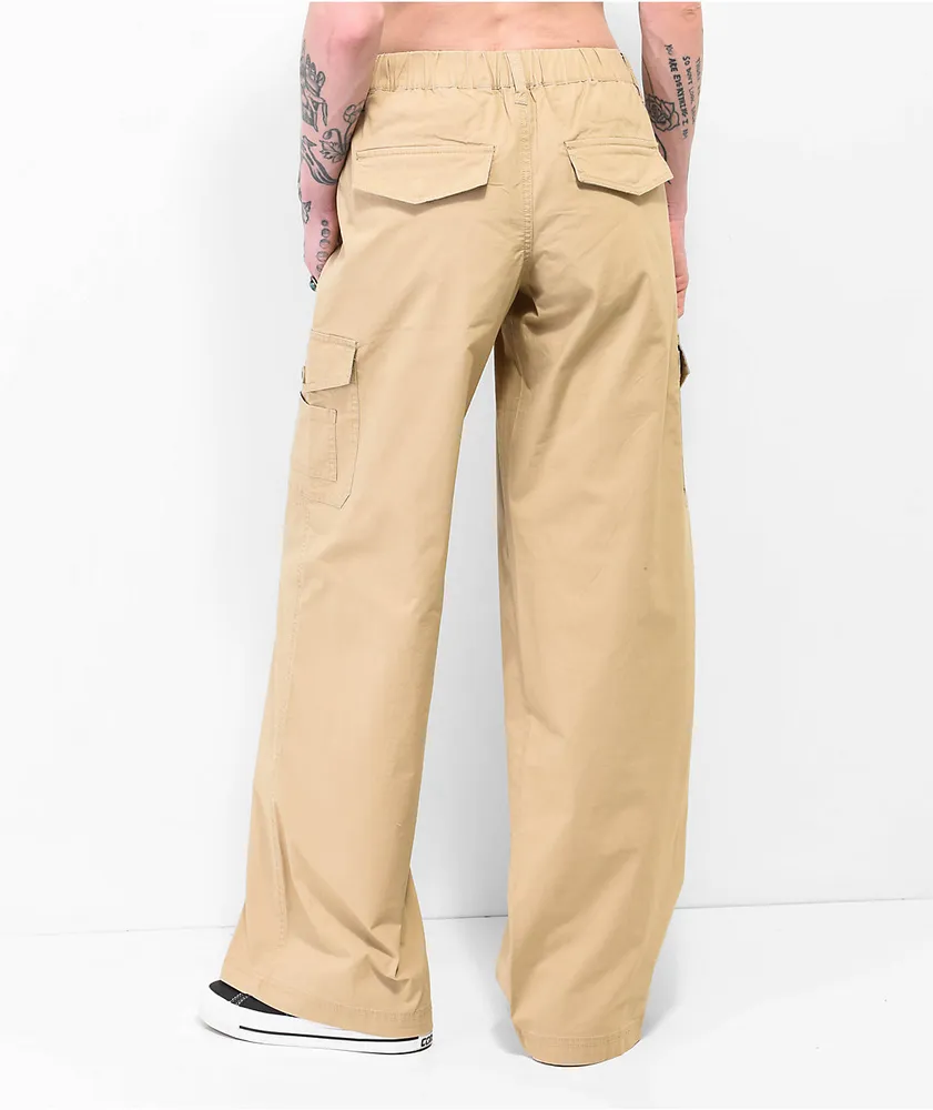 Empyre Maisie Low Rise Brown Cargo Pants