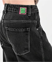 Empyre Marble Extent Wide Leg Black Denim Jeans