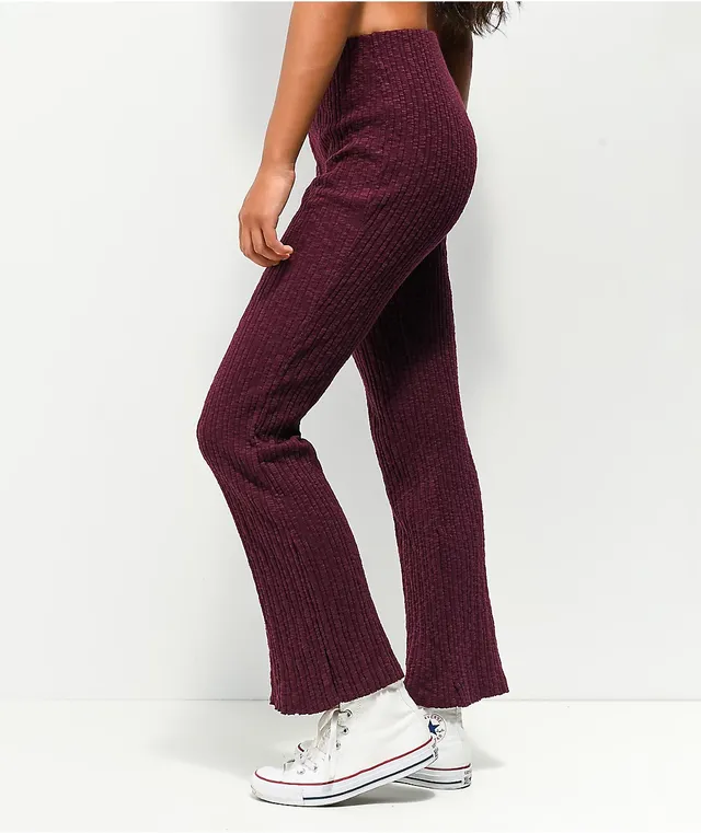 https%3A%2F%2Fscene7.zumiez.com%2Fis%2Fimage%2Fzumiez%2Fproduct main medium 2x%2FEmpyre Maryjane Blackberry Kick Flare Pants 344305 alt1