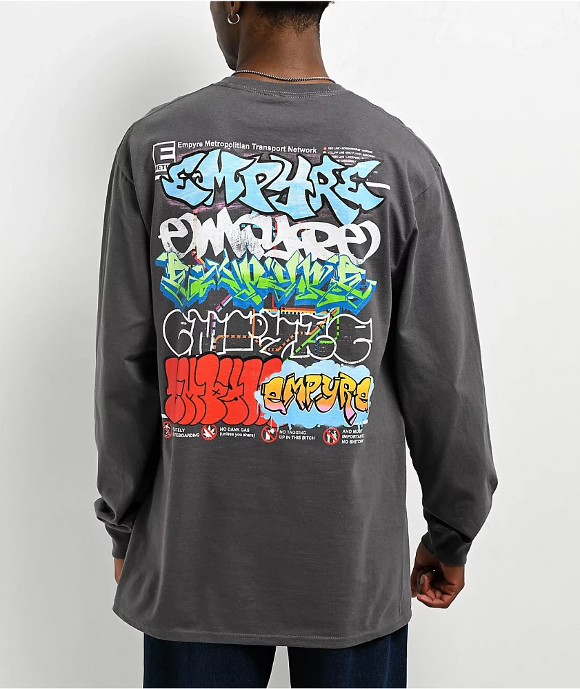 Empyre Metro Zoomin Grey Long Sleeve T-Shirt