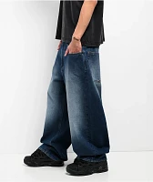 Empyre Midnight Dark Blue Wash Ultra Wide Skate Jeans