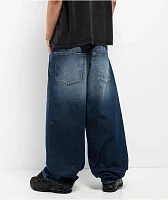 Empyre Midnight Dark Blue Wash Ultra Wide Skate Jeans
