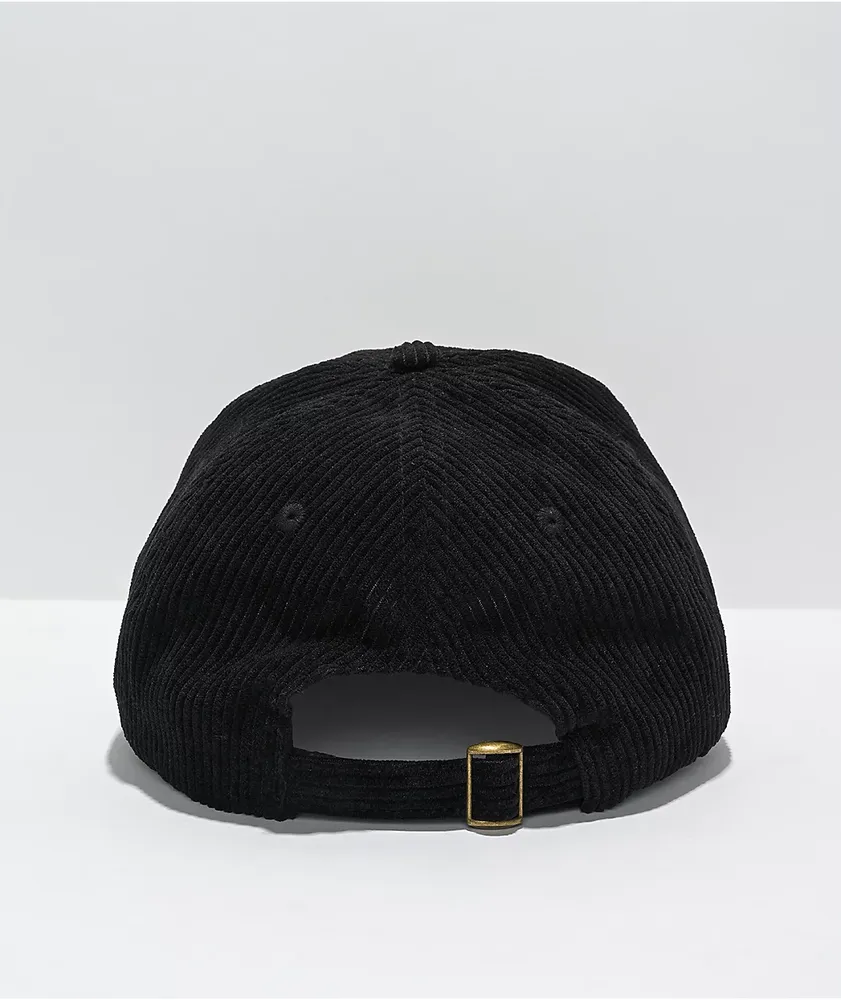 Empyre Mitra Black Corduroy Strapback Hat