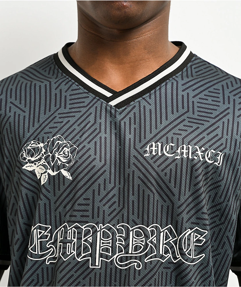 Empyre Moat Black & Grey Soccer Jersey